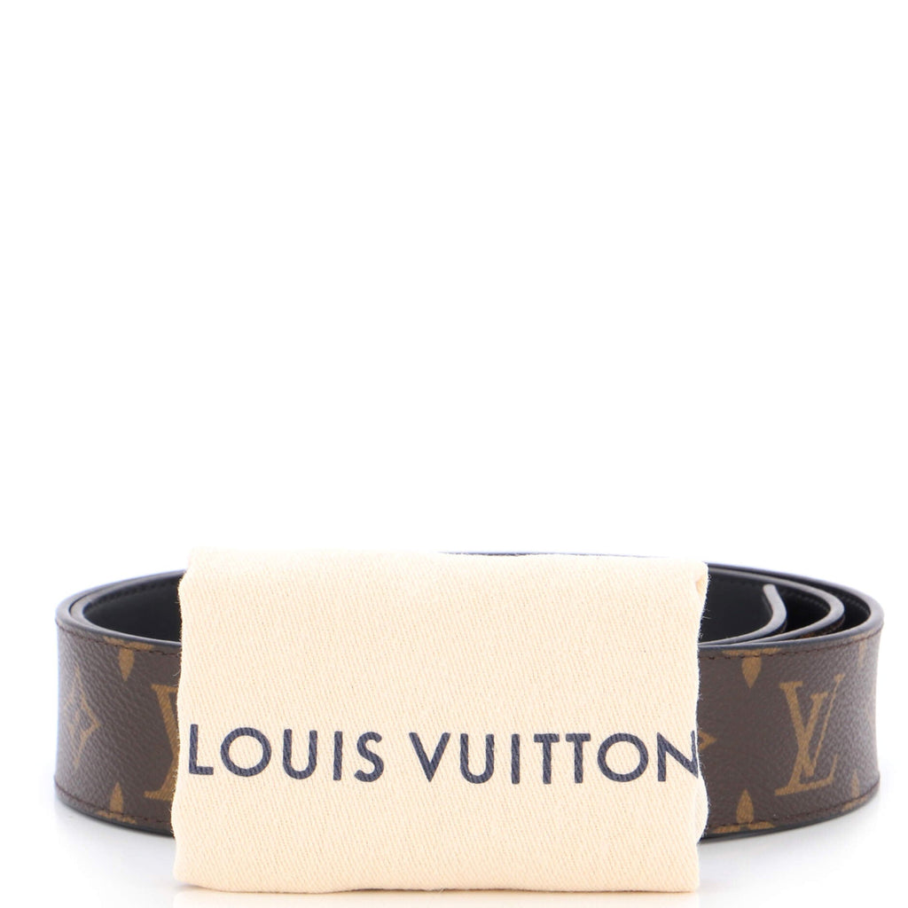 LV Line Reversible Belt Monogram Eclipse Canvas and Leather Wide 105