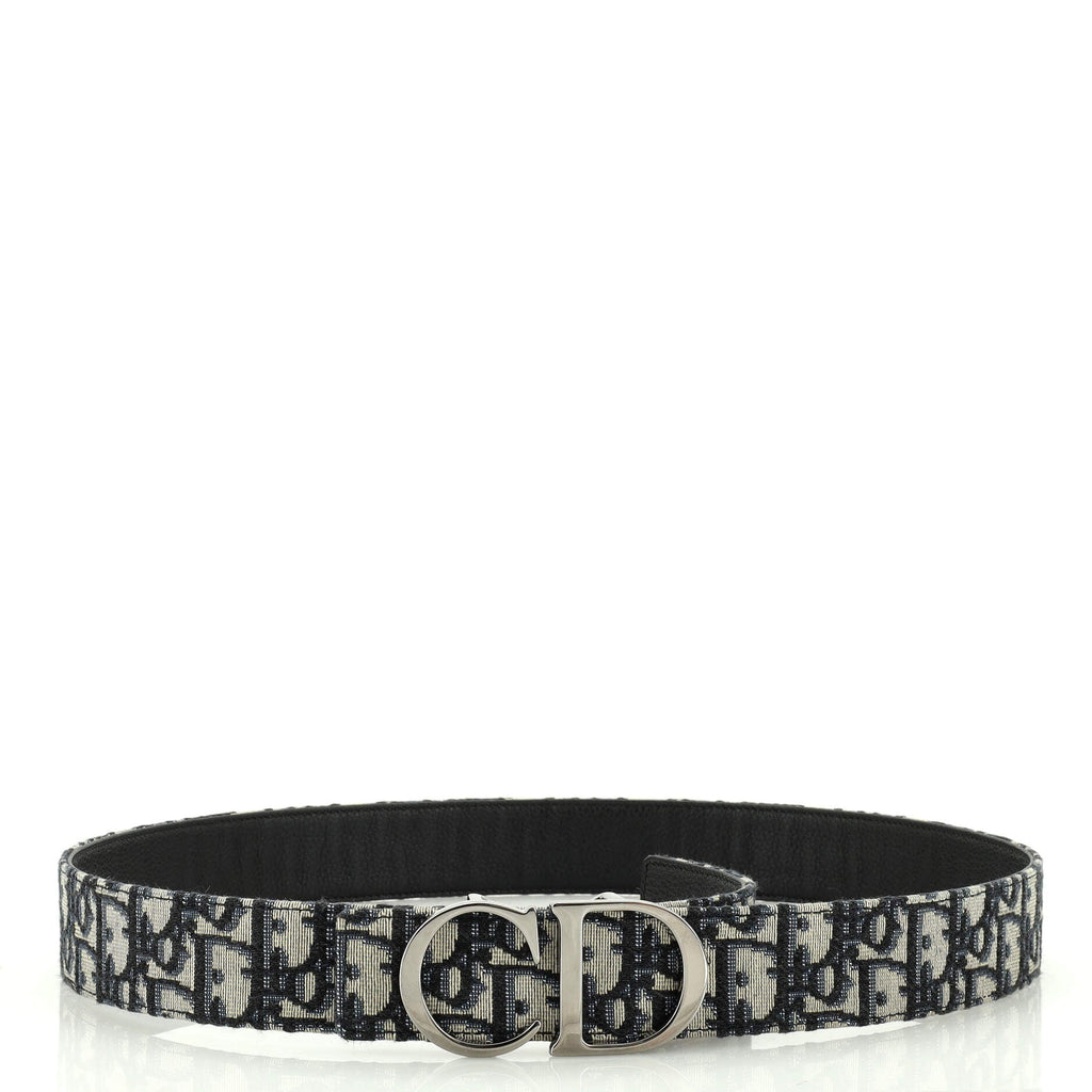 CD Buckle Belt Oblique Canvas Medium 95