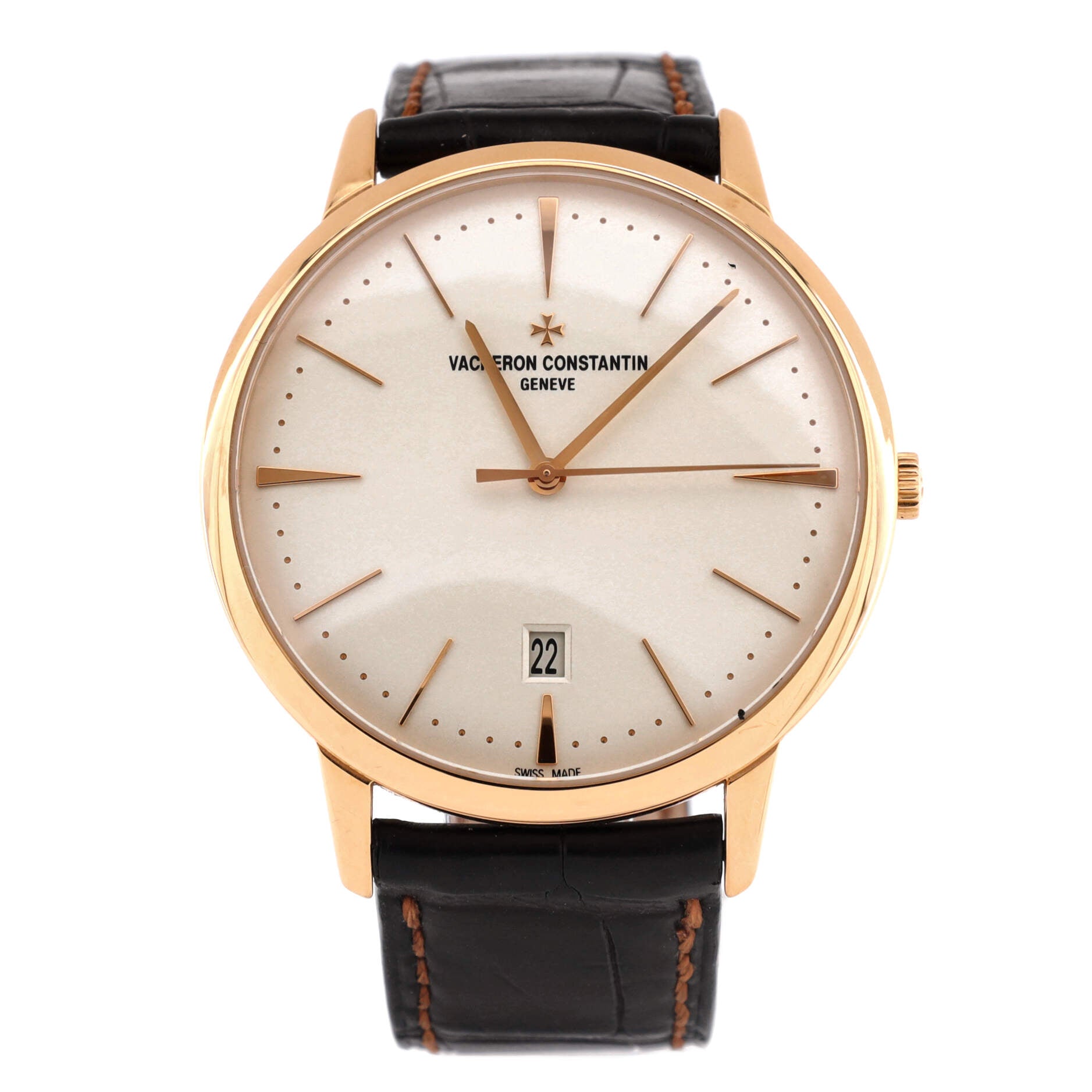 Patrimony Manual Watch Rose Gold and Alligator 40