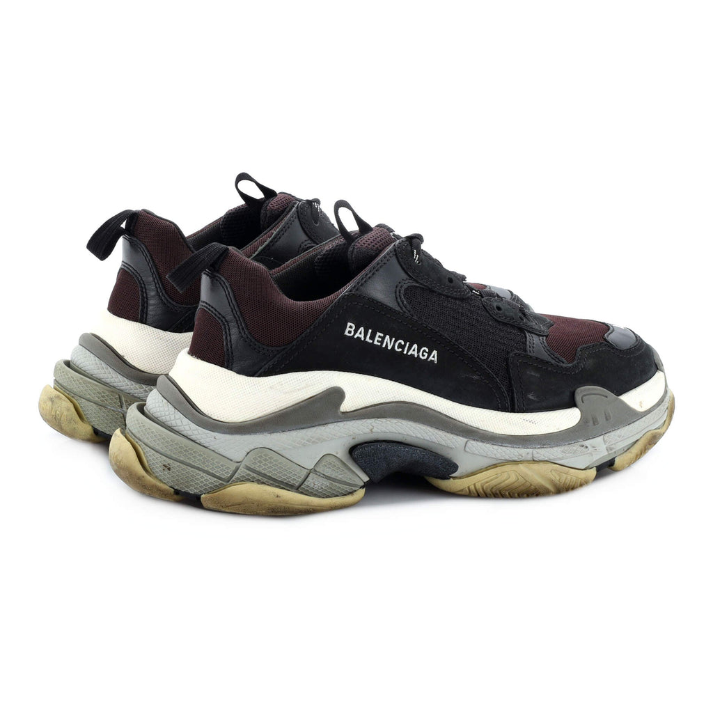 Men's Triple S Sneakers Fabric and Mesh with Faux Leather