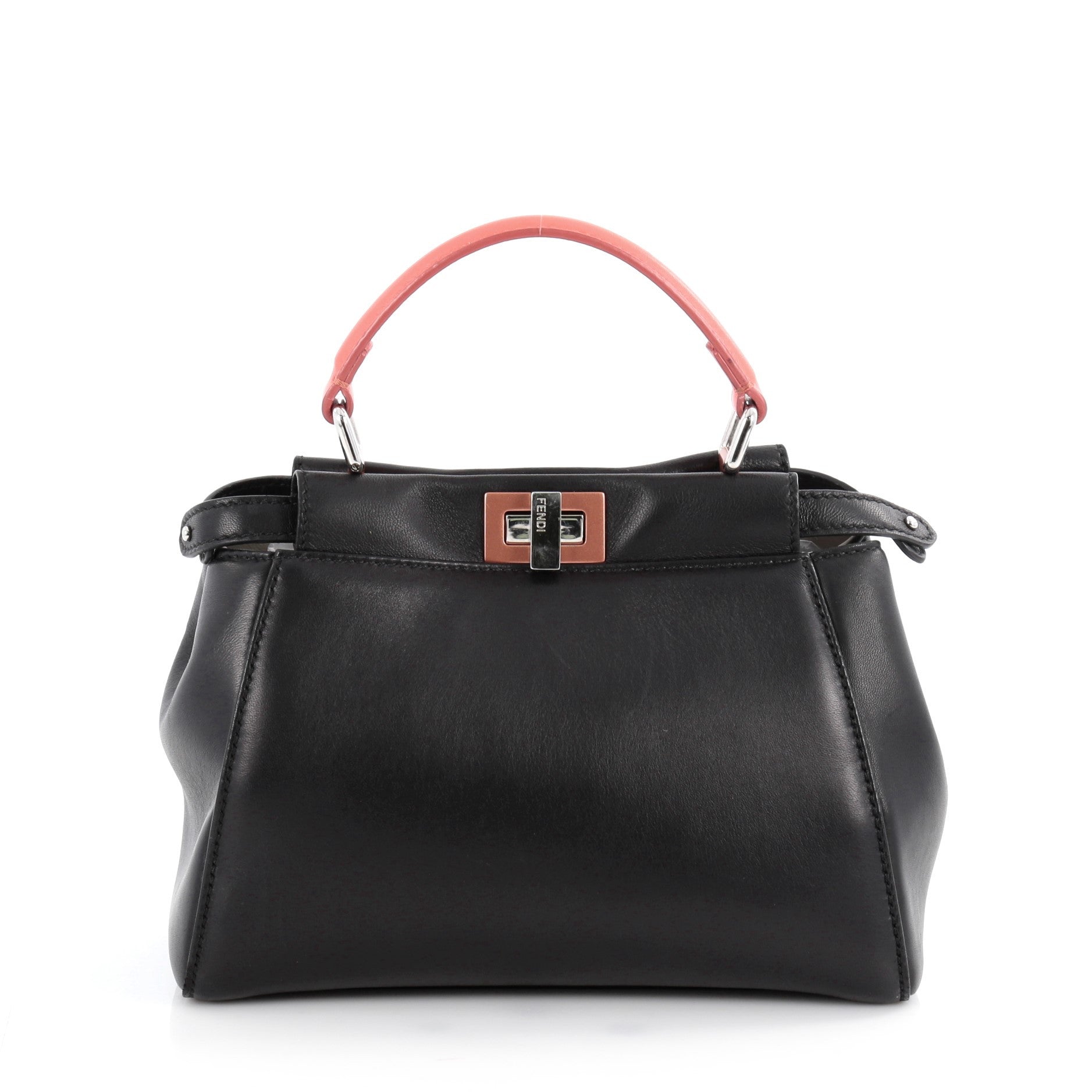 Fendi Peekaboo Handbag Leather Mini