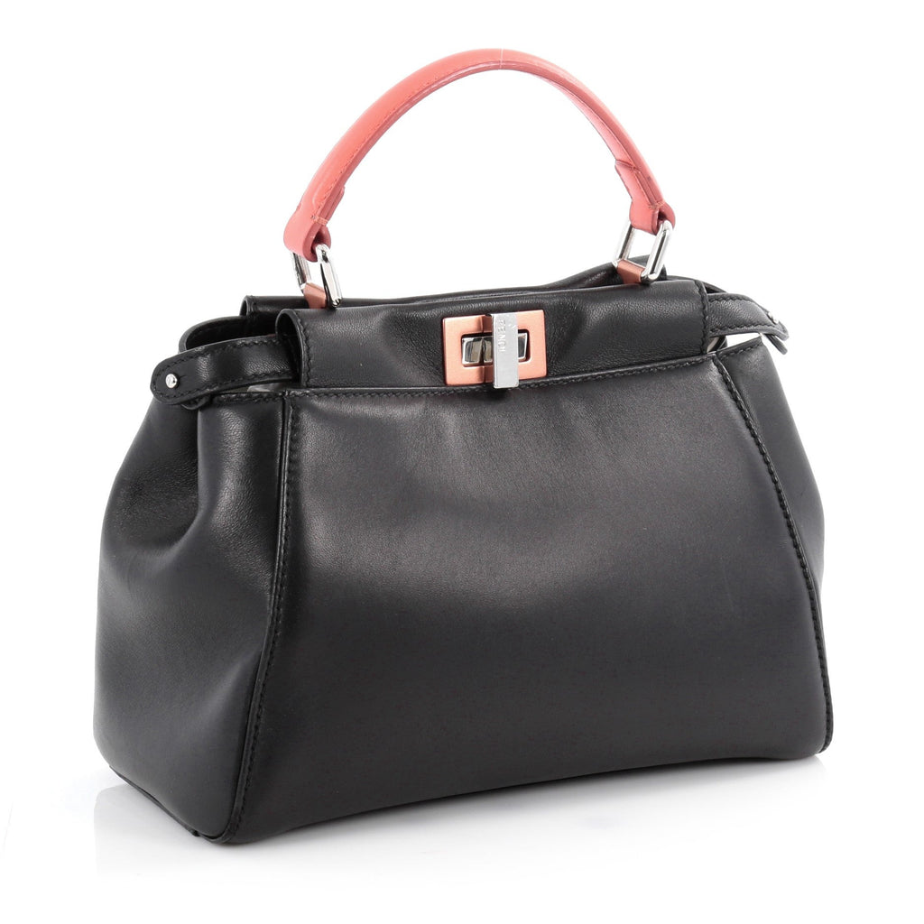 Fendi Peekaboo Handbag Leather Mini