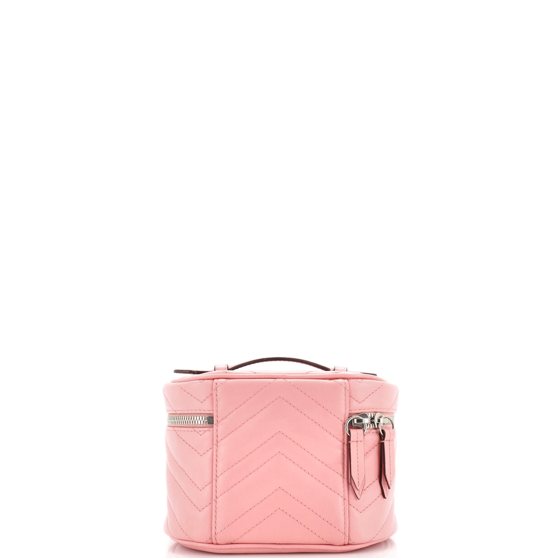 GG Marmont Top Handle Cosmetic Case Matelasse Leather Mini
