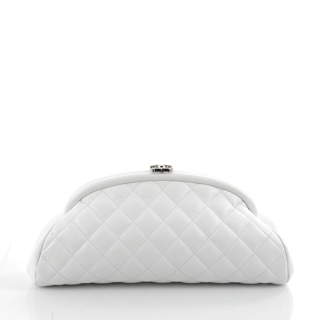 Timeless Clutch Quilted Caviar