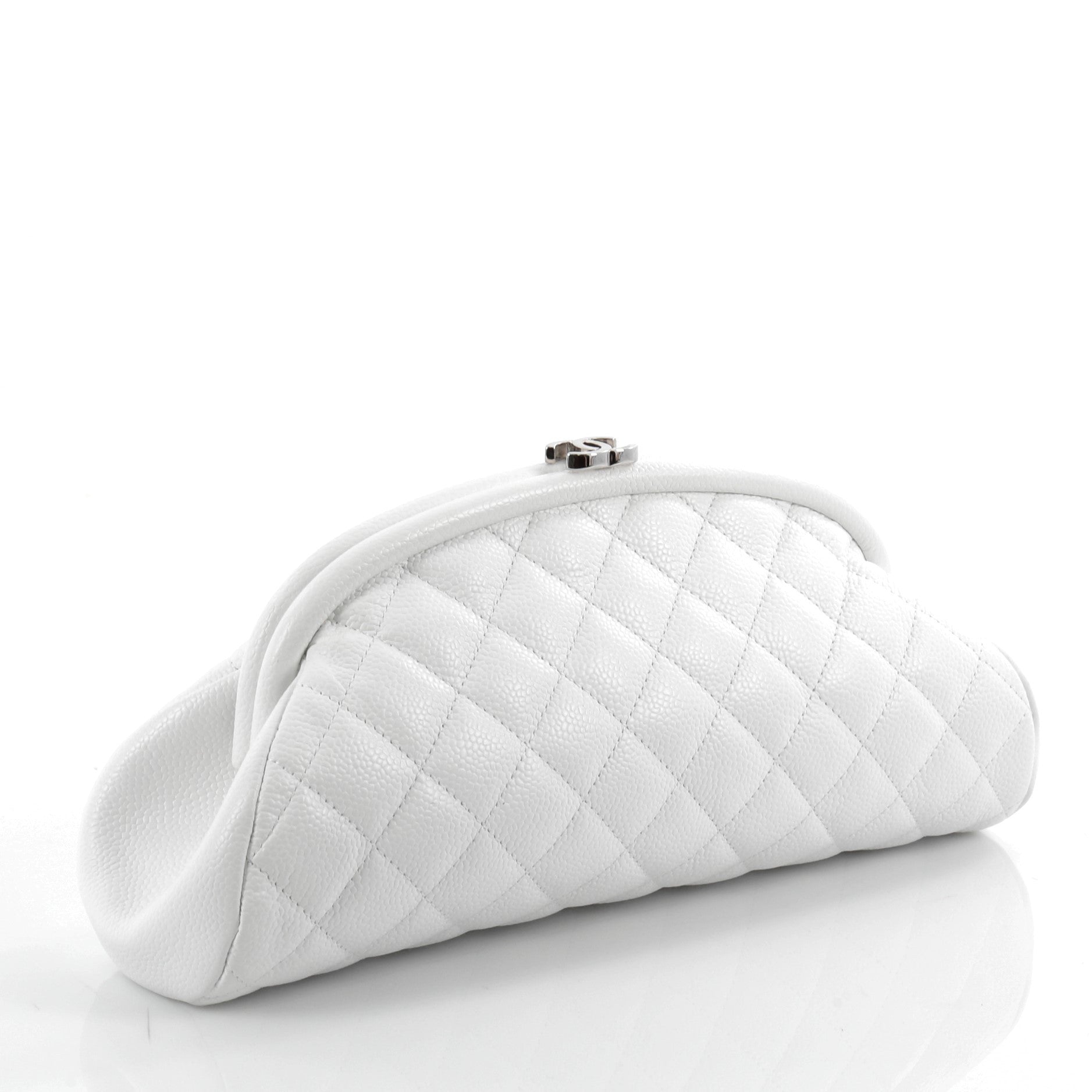 Timeless Clutch Quilted Caviar