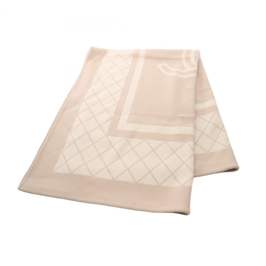 Chanel Coco Mark Wool Cashmere Scarf