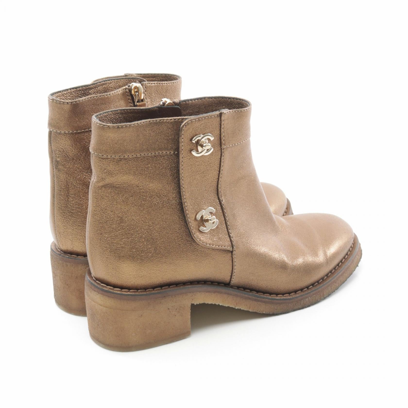 Chanel Coco Mark Leather Boots