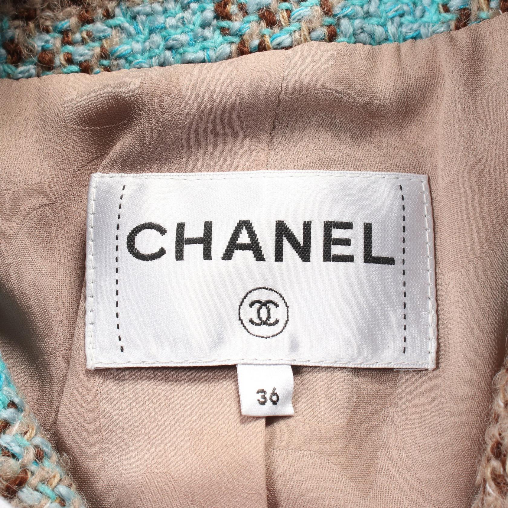 Chanel Coco Mark Bijou Button Wool Outerwear
