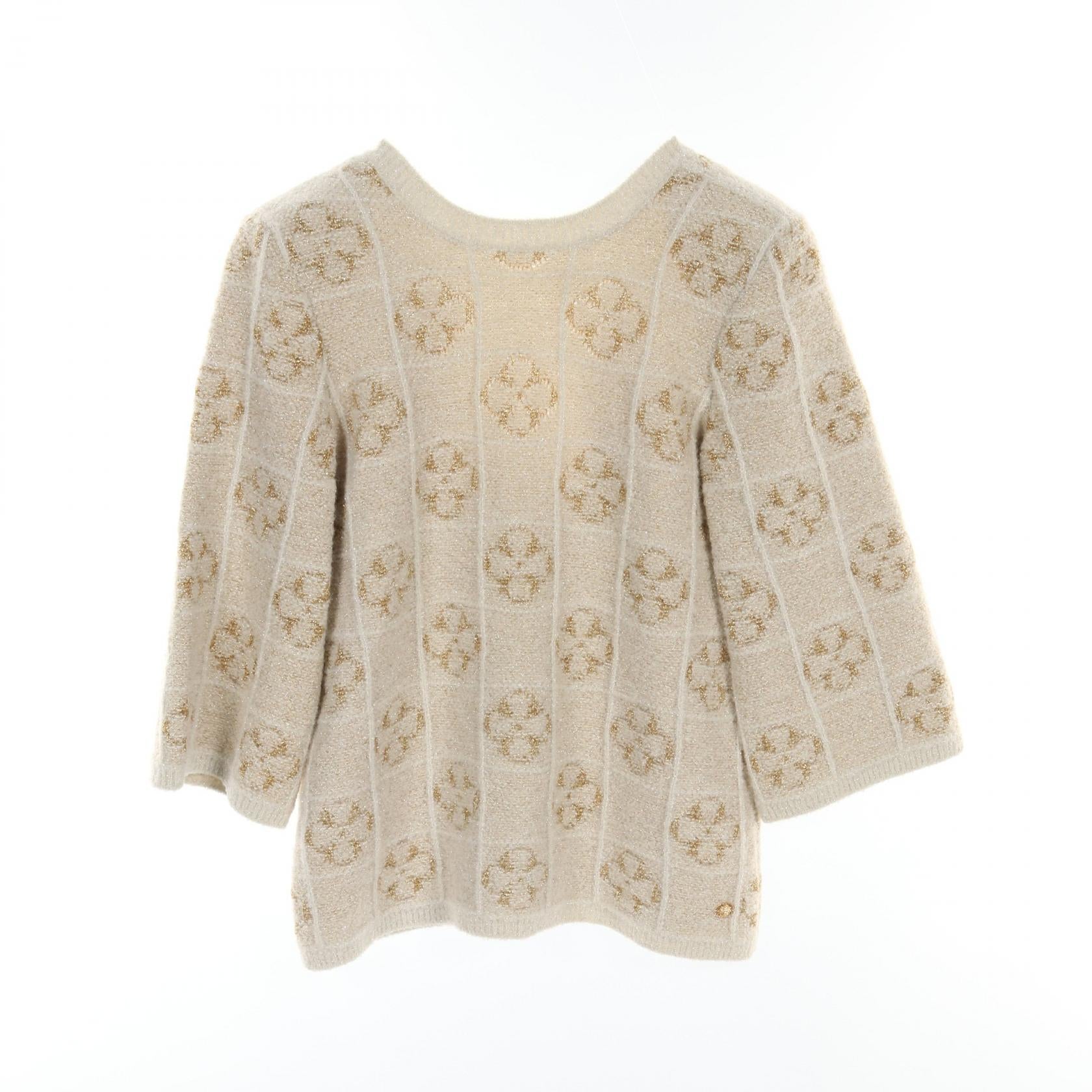 Chanel Clover Wool Nylon Alpaca Knitwear