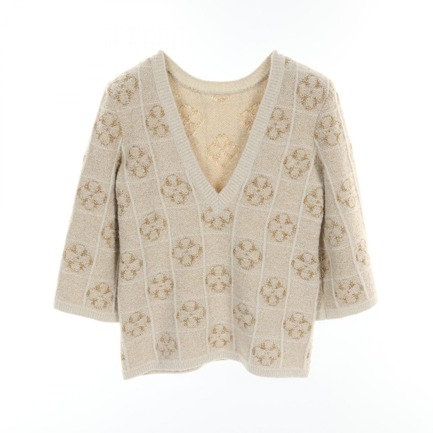 Chanel Clover Wool Nylon Alpaca Knitwear