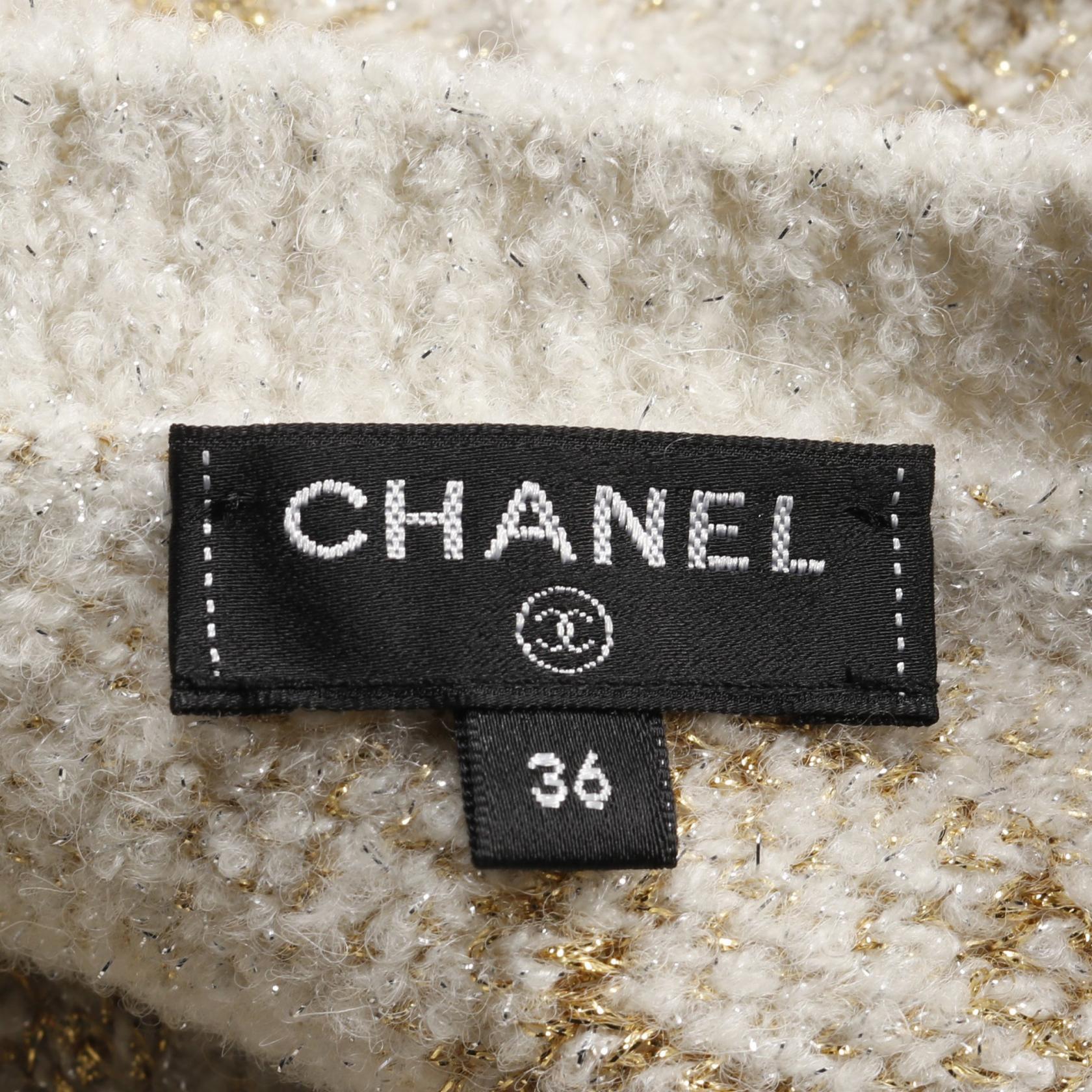Chanel Clover Wool Nylon Alpaca Knitwear