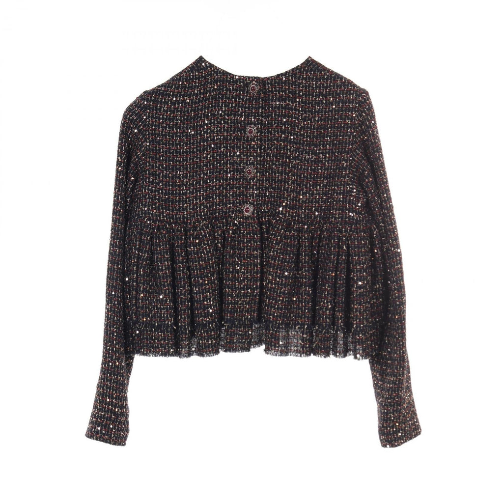 Chanel Gripoix Button Nylon Polyester Blouse