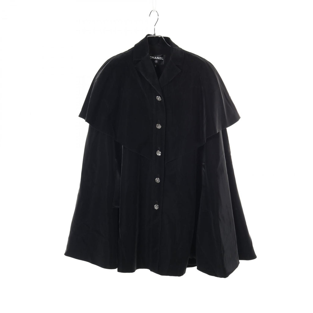 Chanel Camellia Button Viscose Poncho