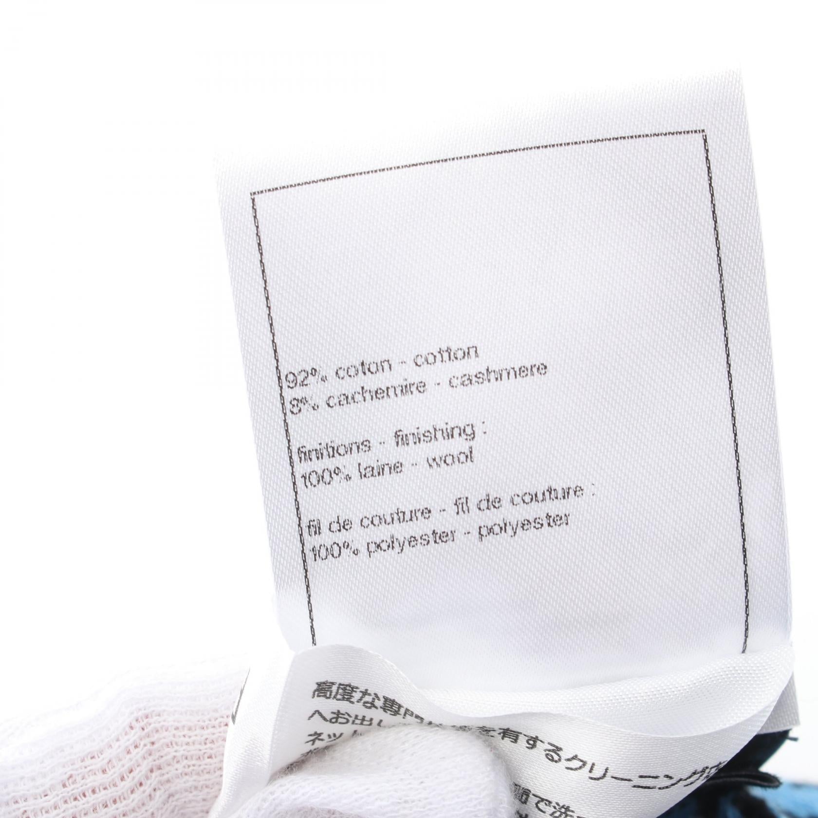 Chanel P77655K11169 Wool Cotton/Cashmere Scarf
