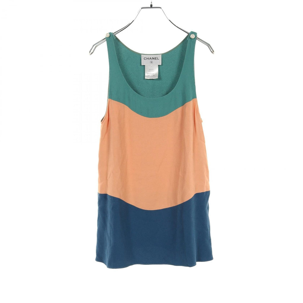 Chanel Coco Mark Button Rayon Top