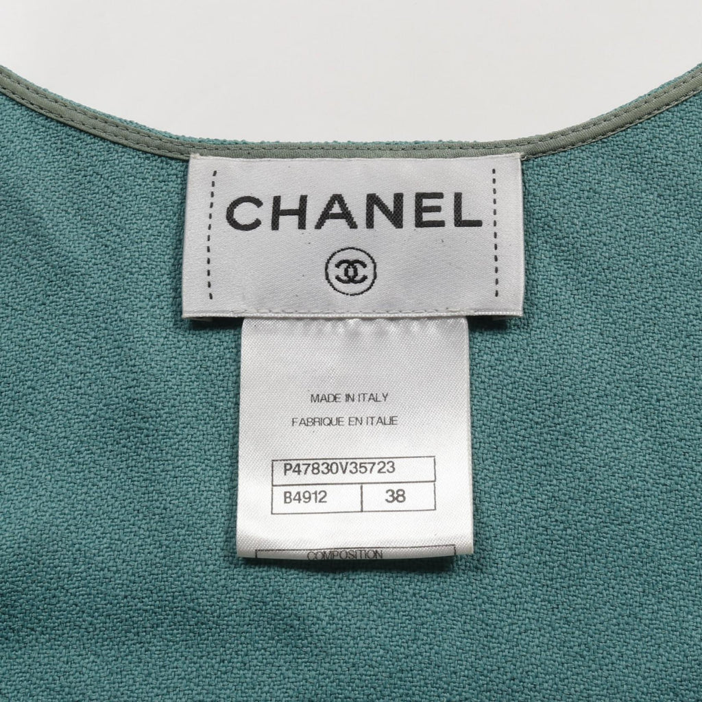 Chanel Coco Mark Button Rayon Top