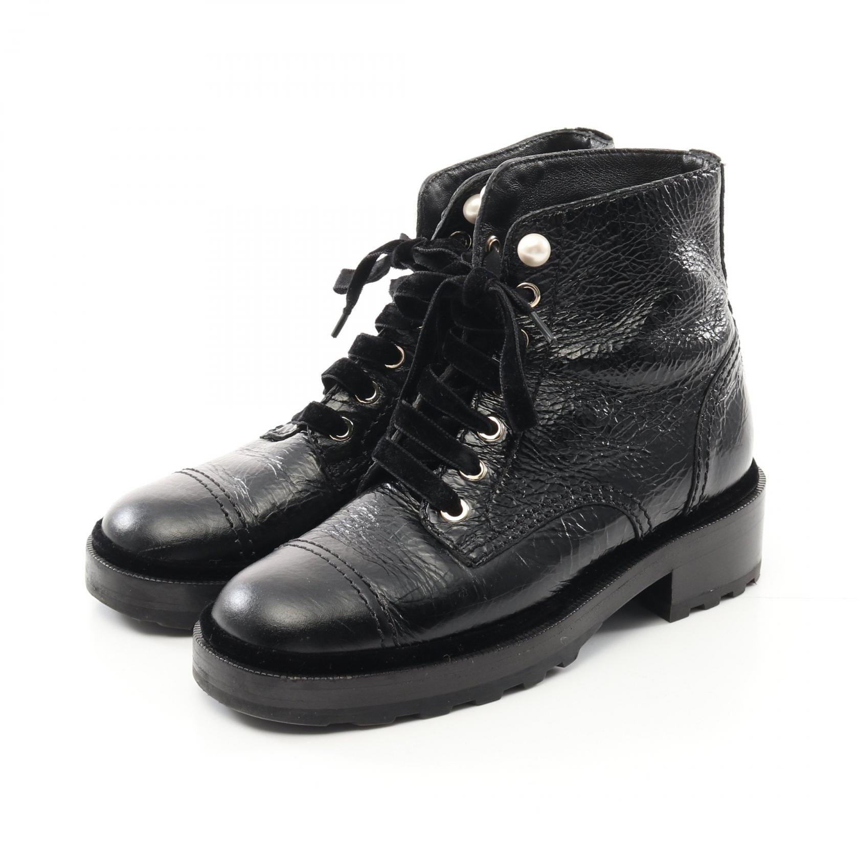 Chanel Coco Mark Leather Boots
