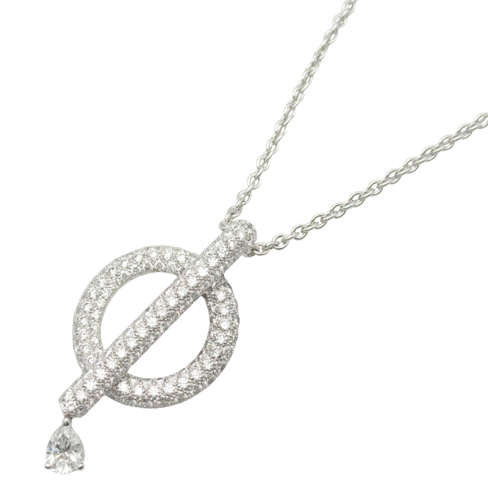 Chanel Omega Diamond K18WG Necklace