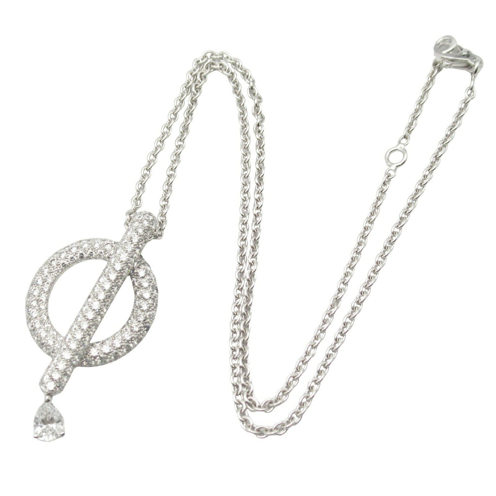 Chanel Omega Diamond K18WG Necklace