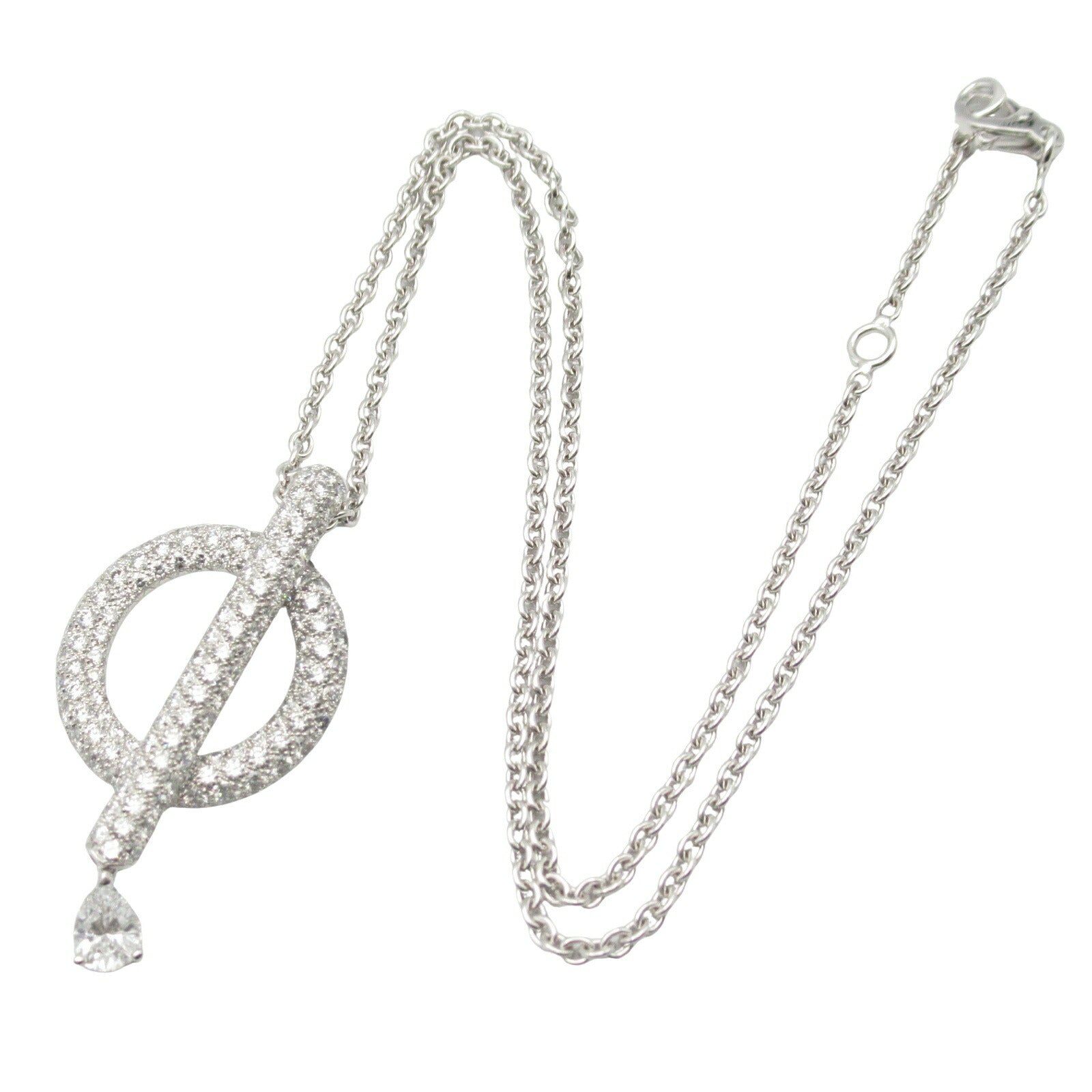 Chanel Omega Diamond K18WG Necklace