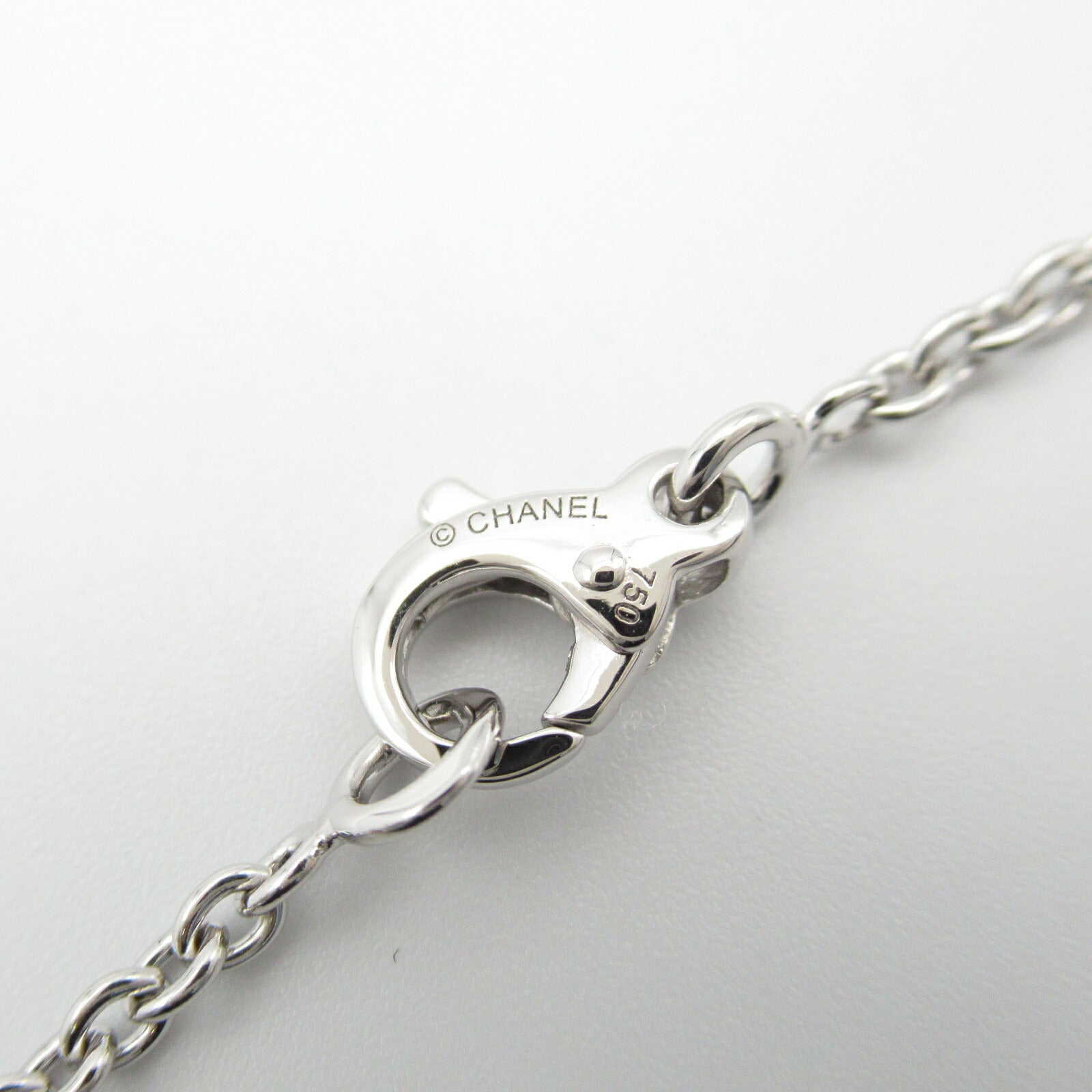 Chanel Omega Diamond K18WG Necklace