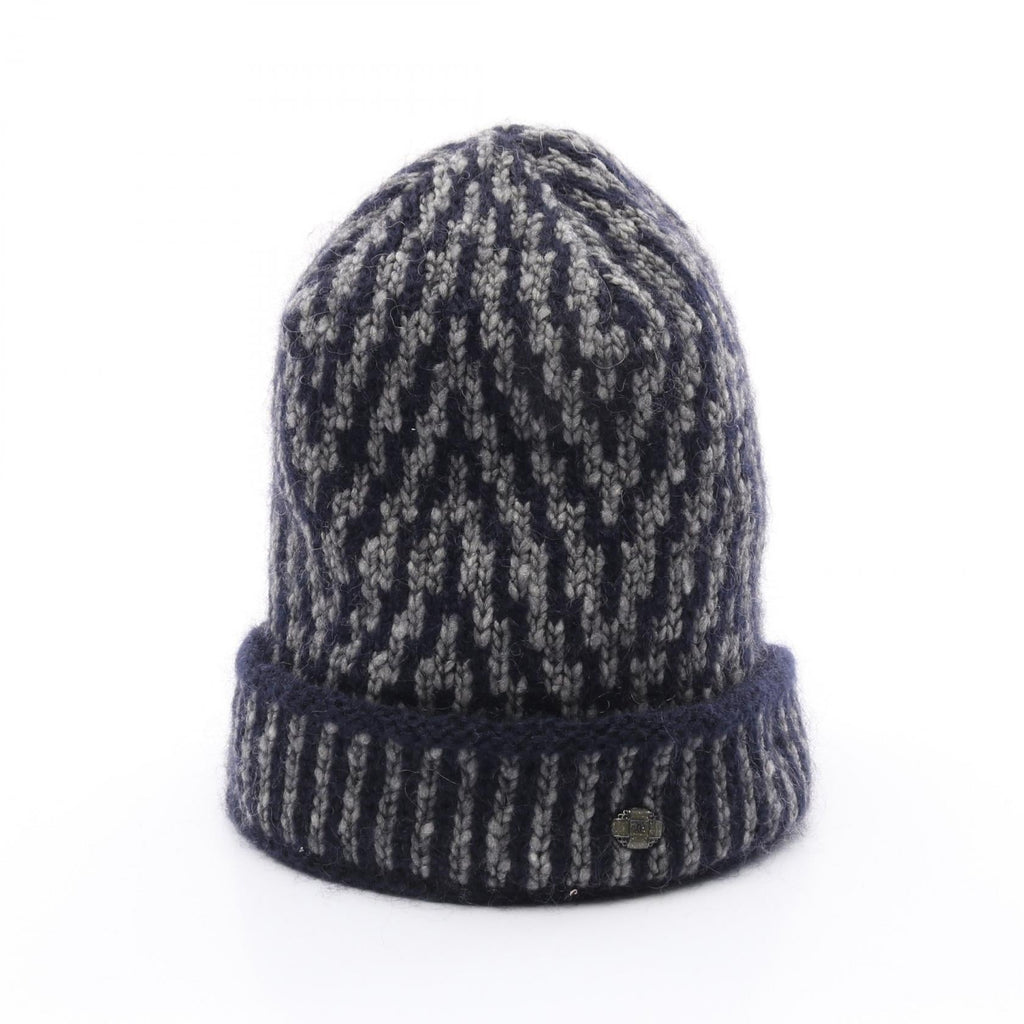 Chanel Coco Mark Button Wool Mohair Knit Cap