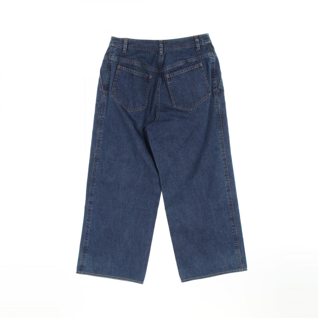 Chanel Coco Mark Button Cotton Denim Pants
