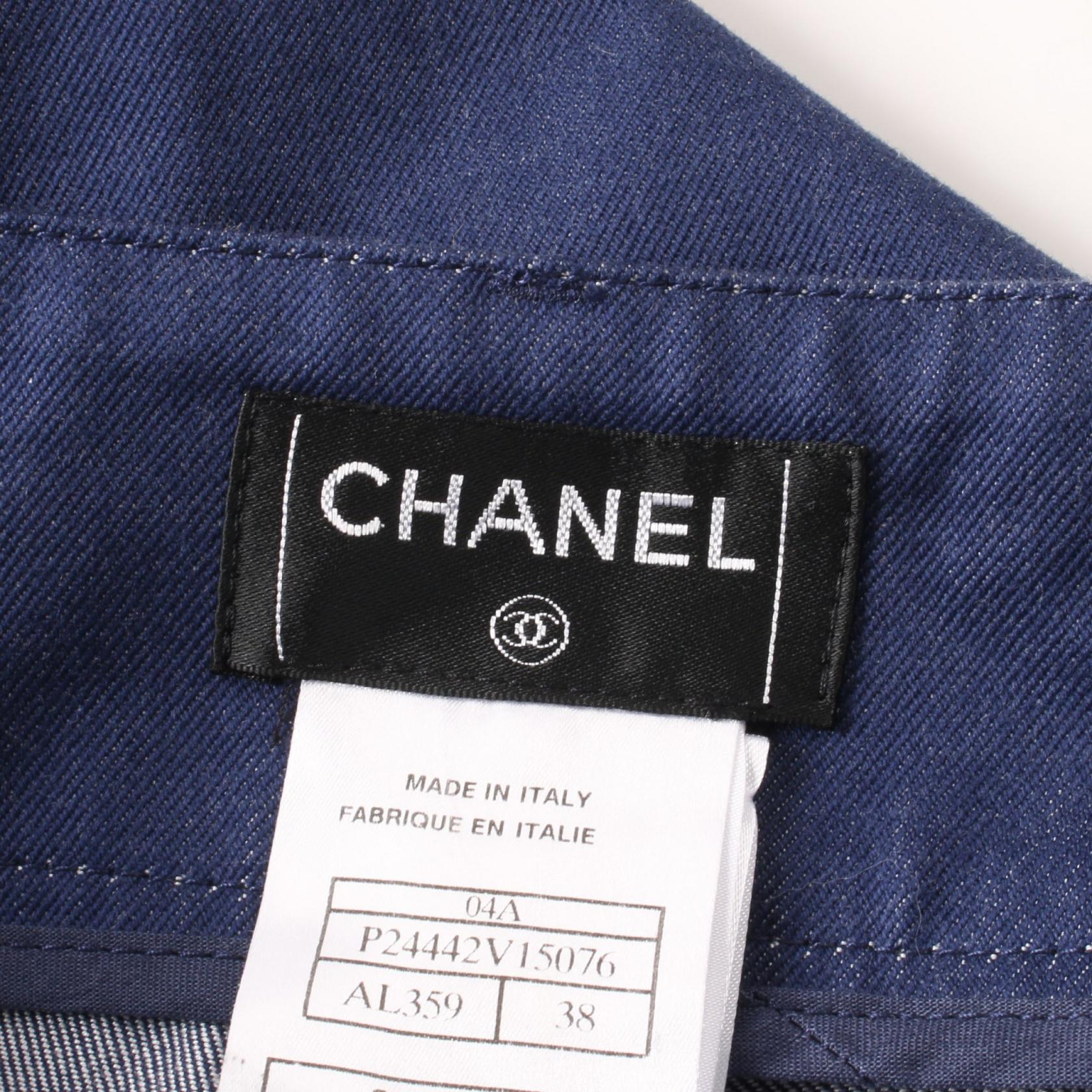 Chanel Denim Cotton Pants