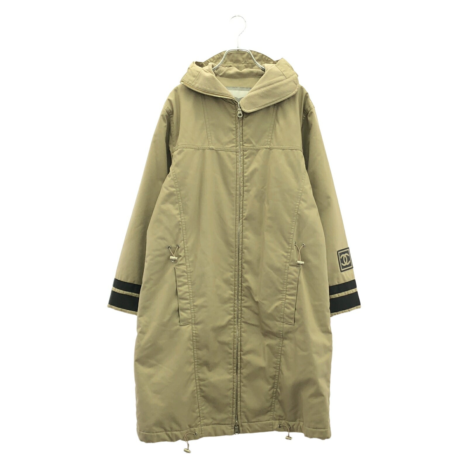 Chanel Sleeve Logo Polyester Long Coat