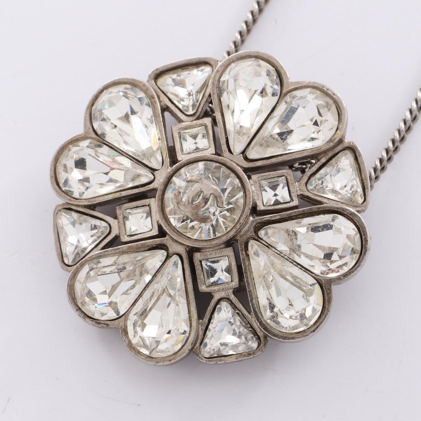 Chanel Clover Coco Mark Necklace