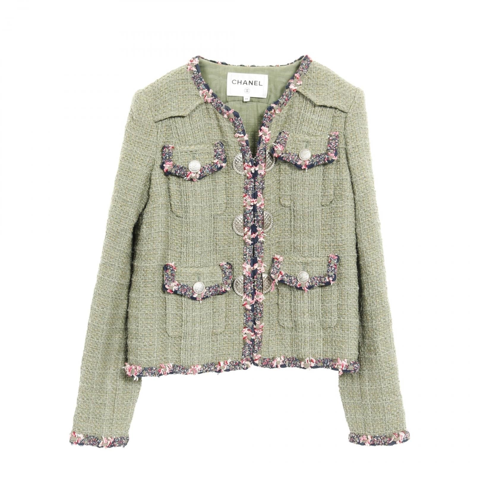 Chanel P55630V42024 Wool Fabric Jacket