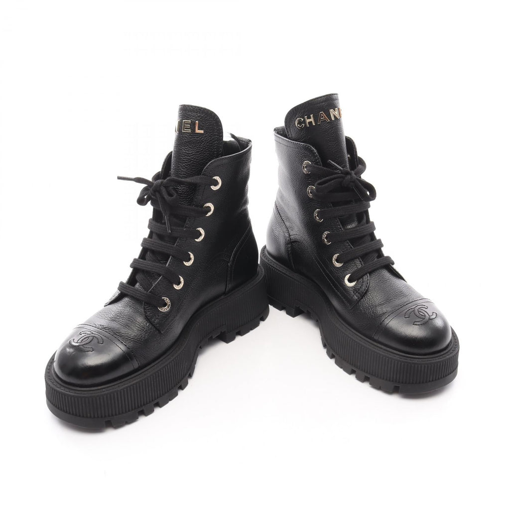 Chanel Coco Mark Leather Boots