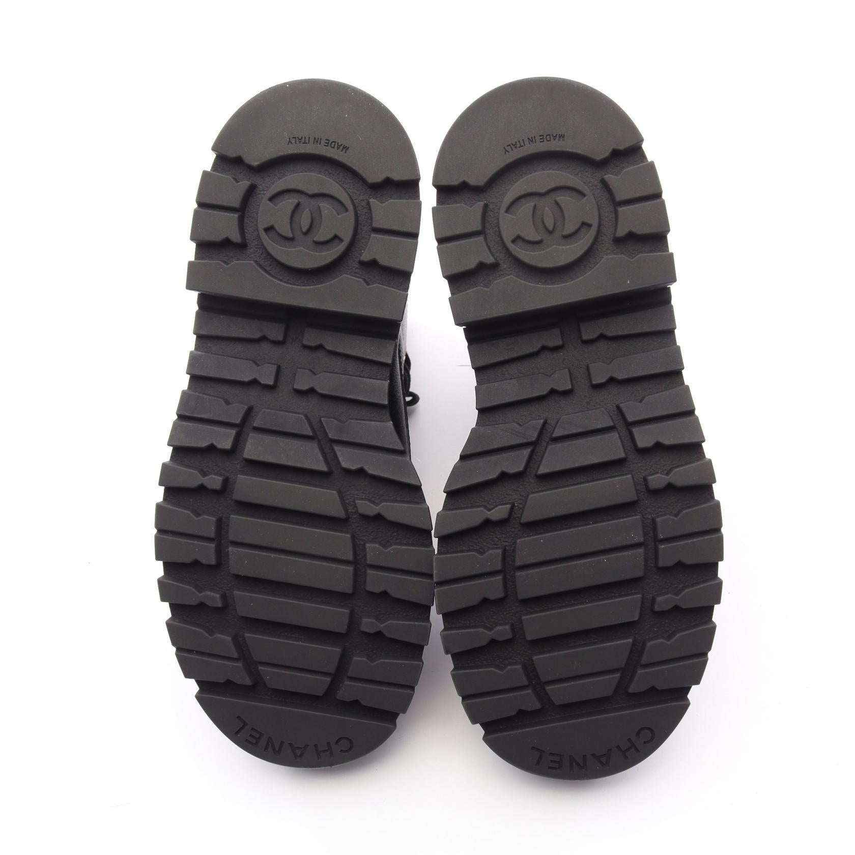 Chanel Coco Mark Leather Boots