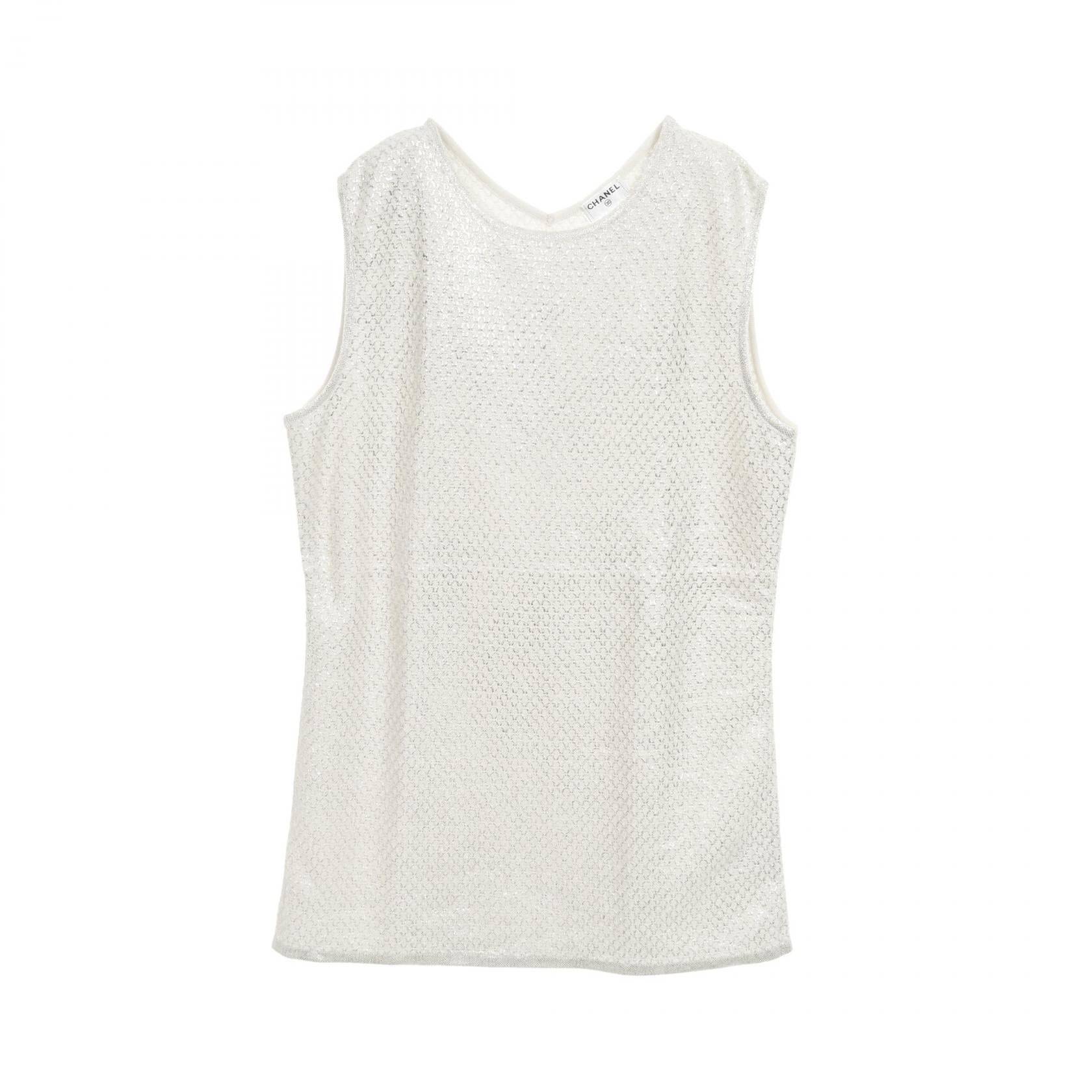 Chanel Tank Top Cotton Knit Top