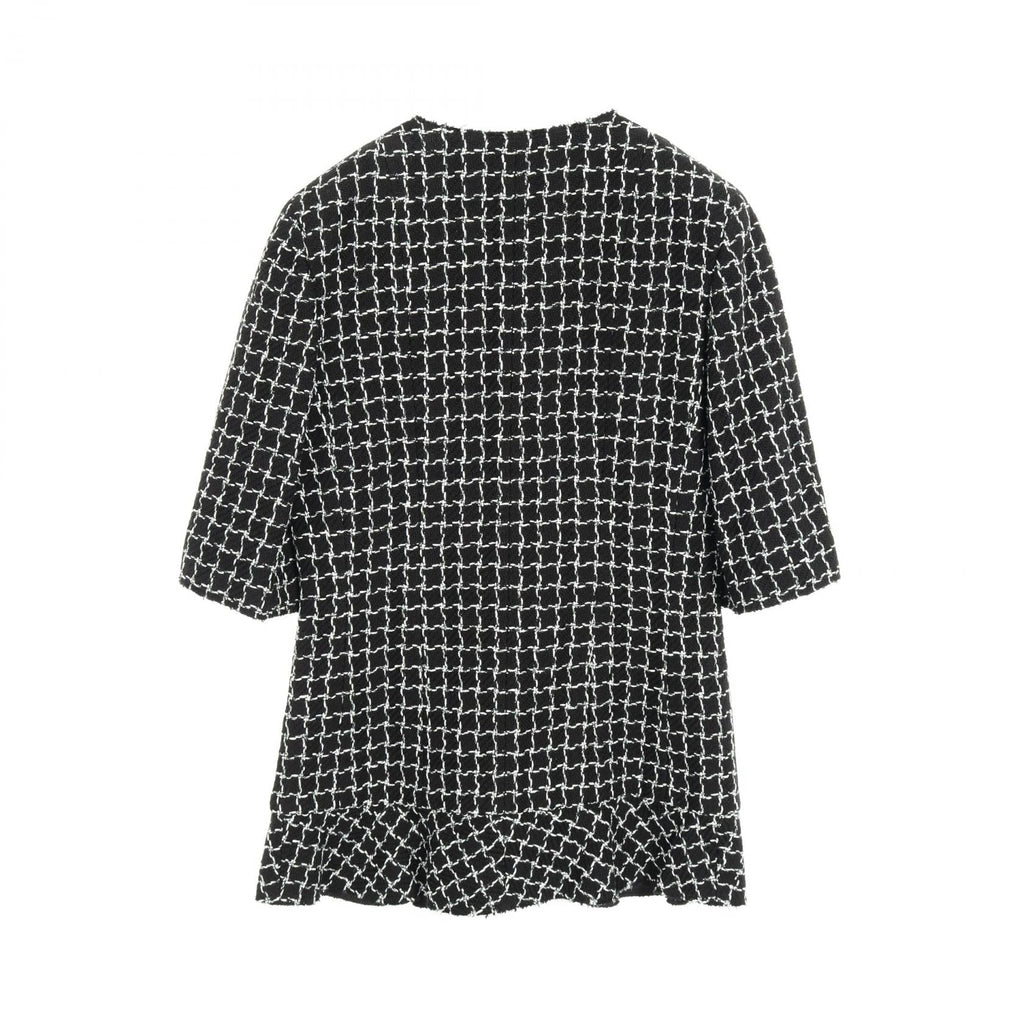 Chanel Gripoix Button Tweed Wool Cotton Jacket