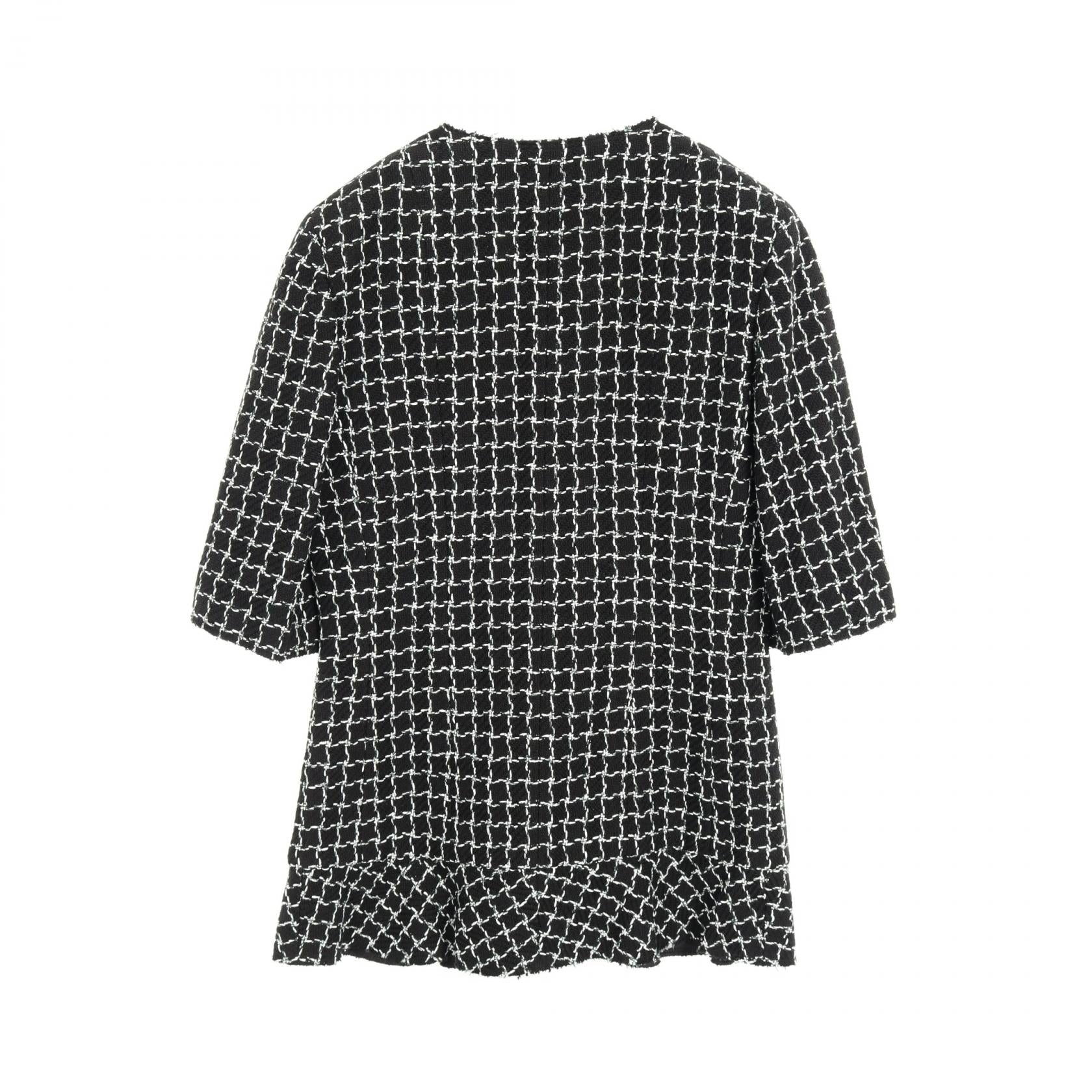 Chanel Gripoix Button Tweed Wool Cotton Jacket