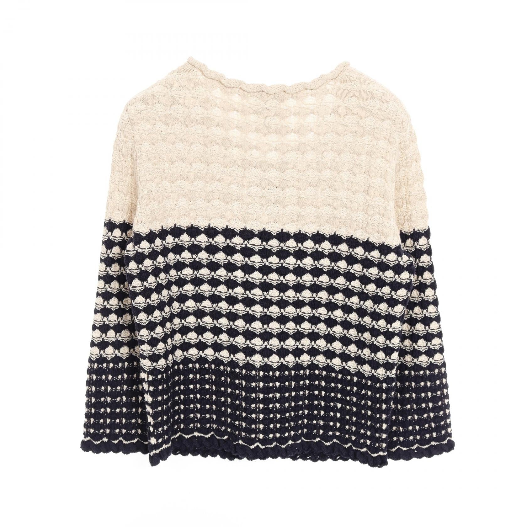 Chanel Coco Mark Button Rayon Cotton Silk igan