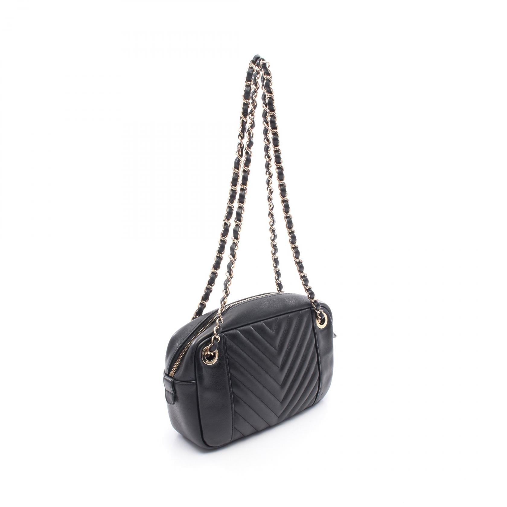 Chanel V-stitch Chevron Lambskin Shoulder Bag