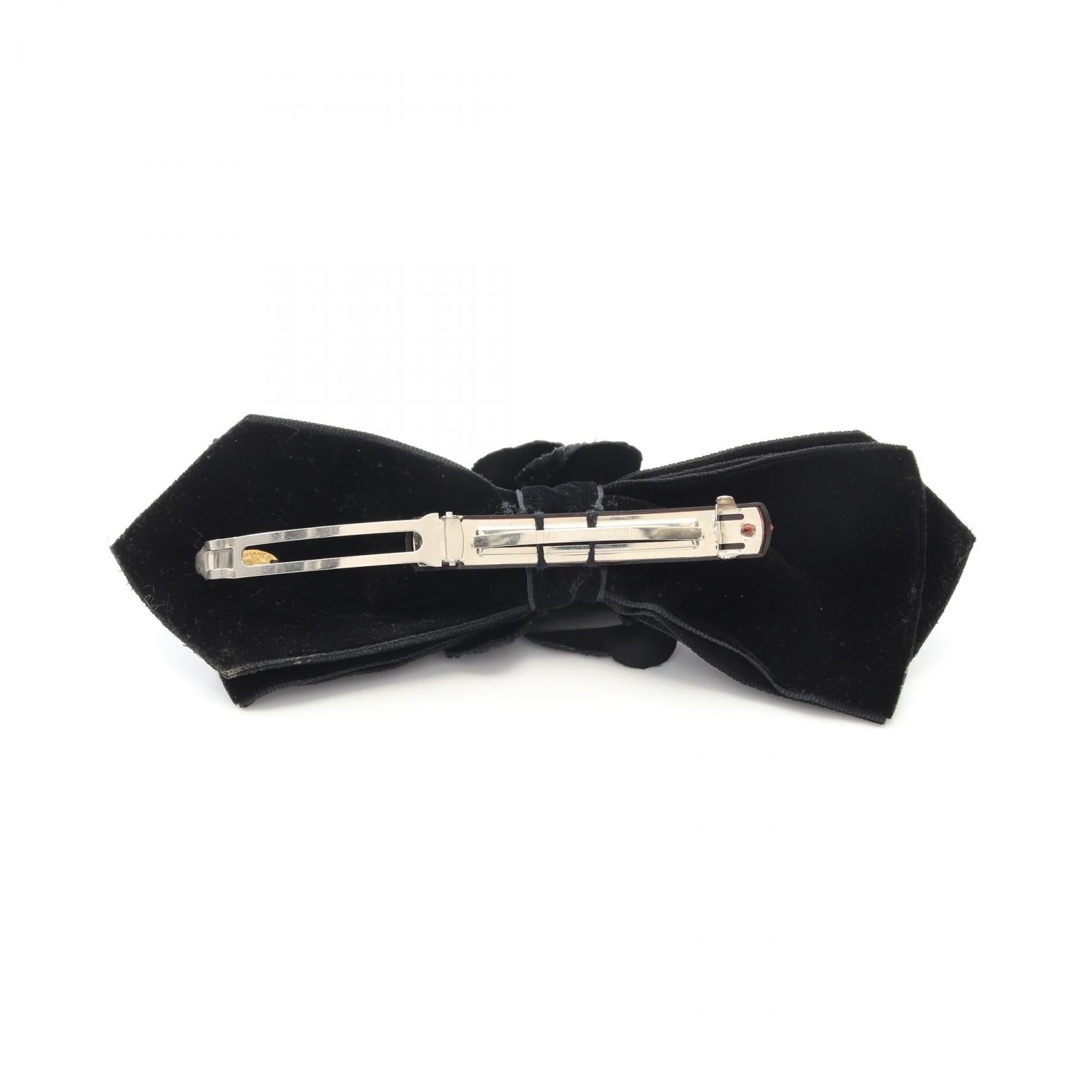 Chanel Camellia Velour Barrette