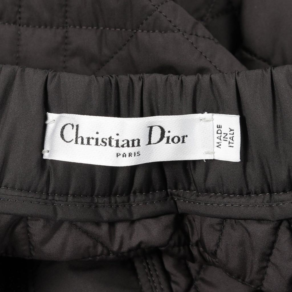 Christian Dior Micro Cannage Quilting Technical Taffeta Skirt