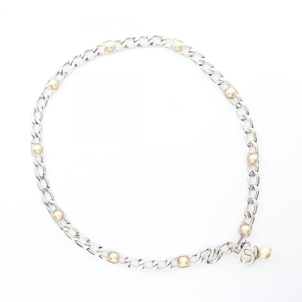 Chanel Coco Mark Metal/Fake Pearl Belt