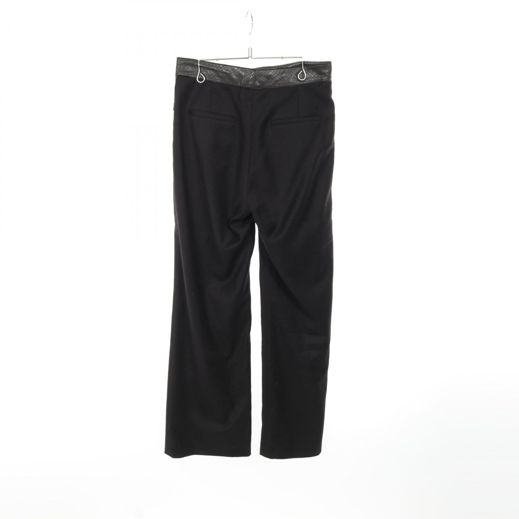 Chanel 2.55 Wool Cashmere Leather Pants