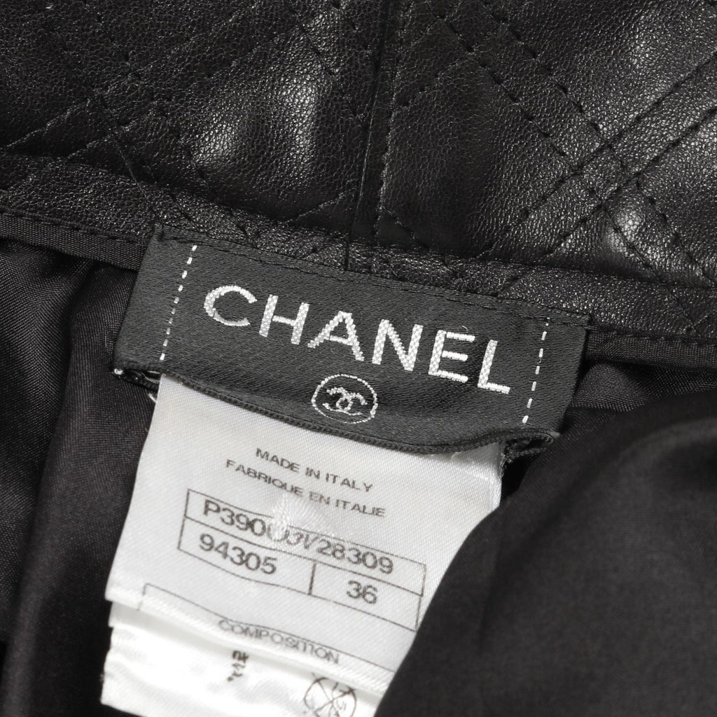 Chanel 2.55 Wool Cashmere Leather Pants