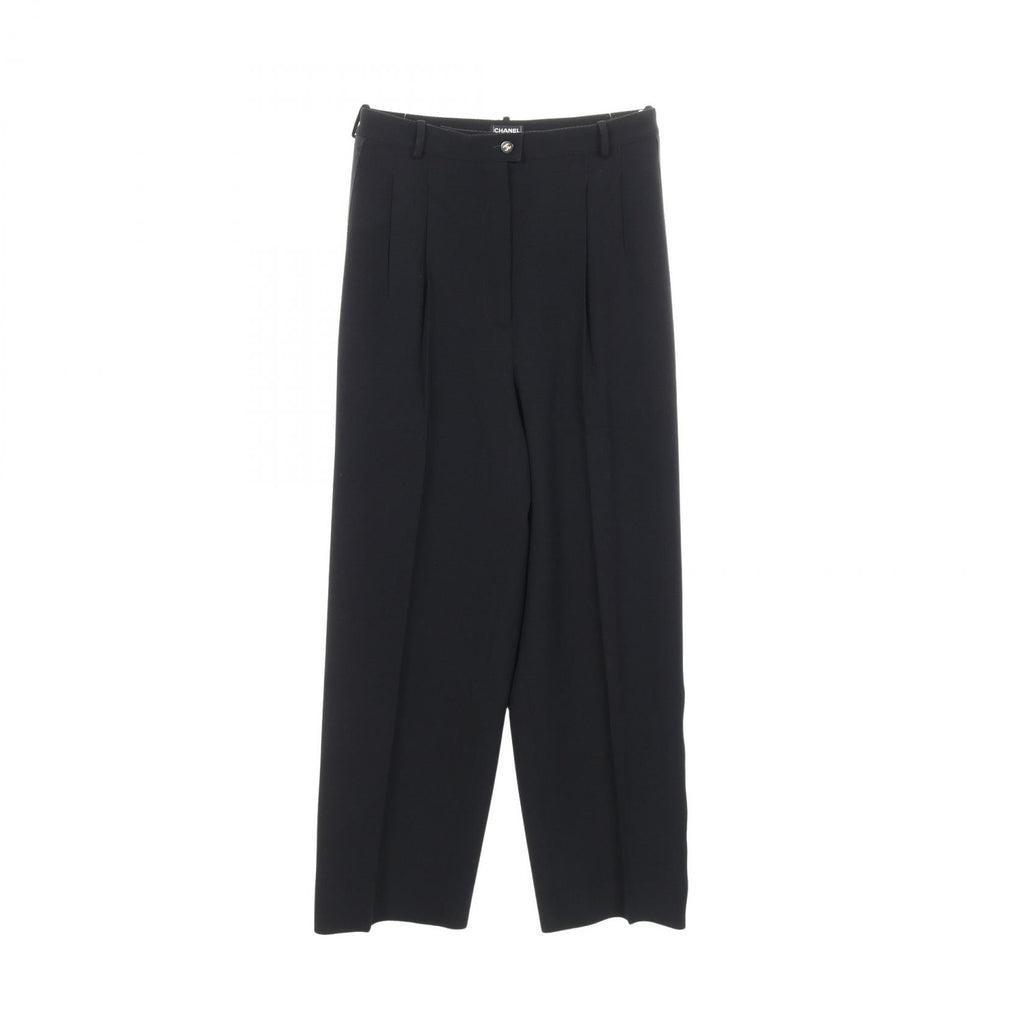 Chanel Coco Mark Button Wool Pants