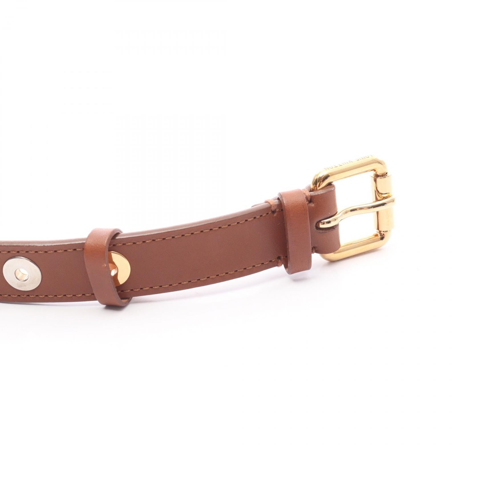 Louis Vuitton Sangle Spike Leather Belt