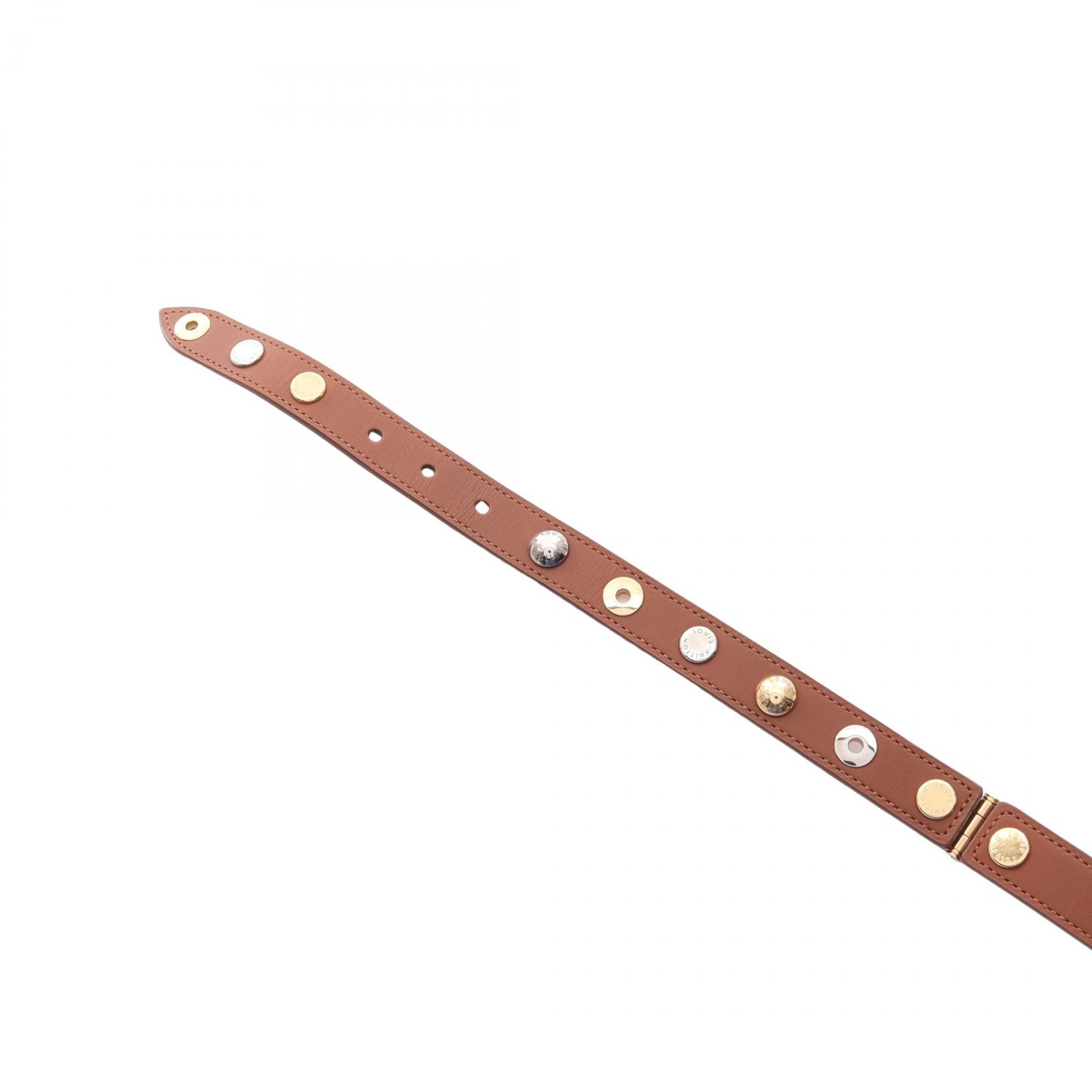 Louis Vuitton Sangle Spike Leather Belt