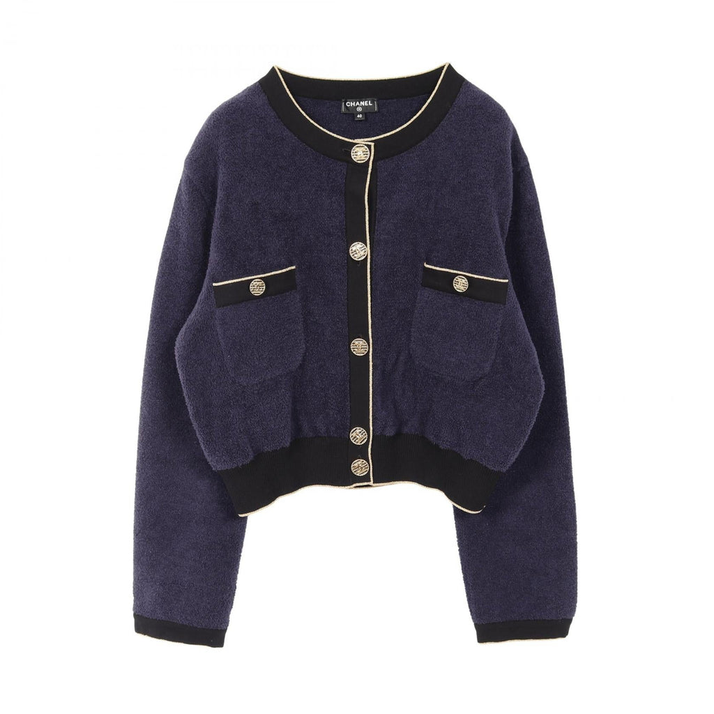 Chanel Coco Mark Button Cotton Jacket