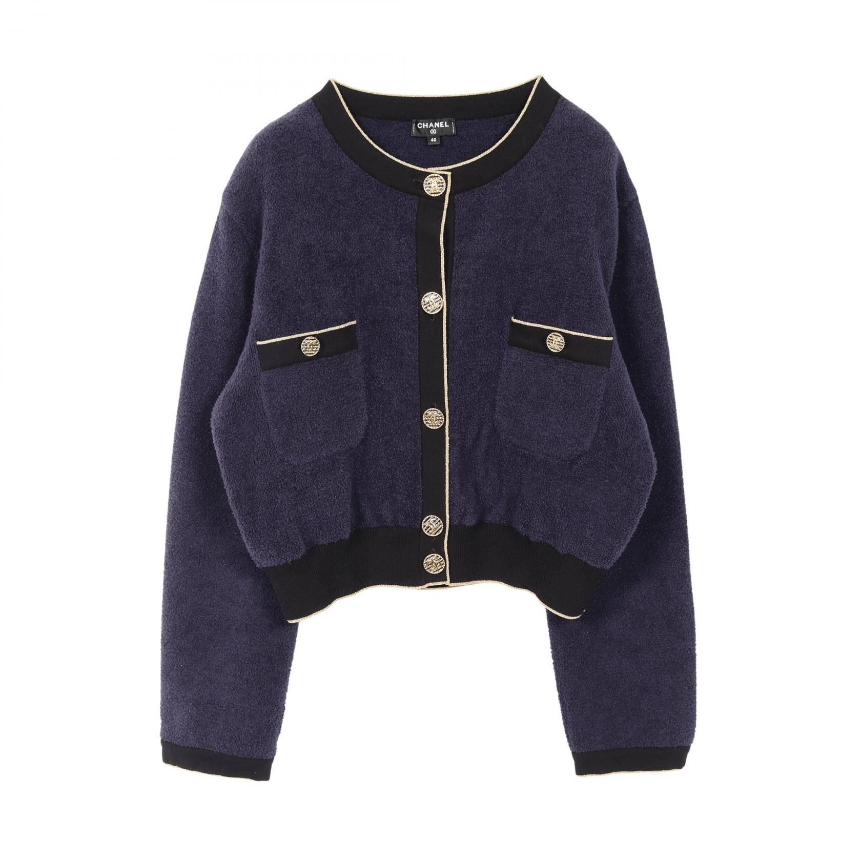 Chanel Coco Mark Button Cotton Jacket