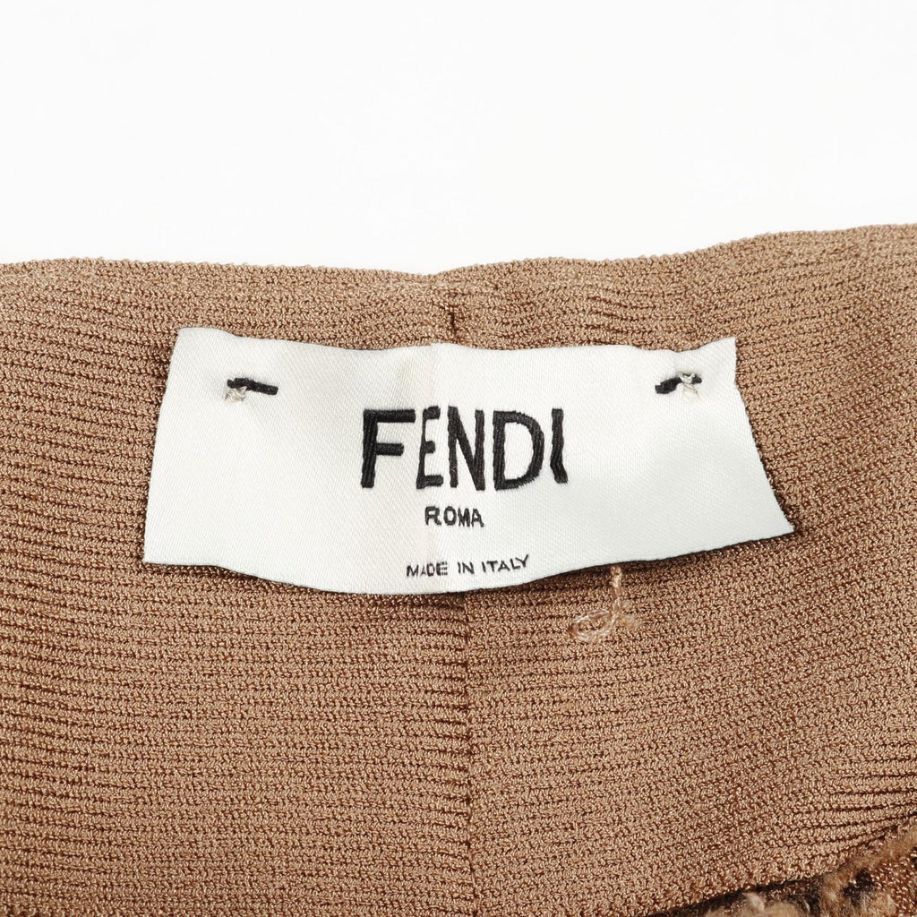 Fendi FF Calligraphy Logo Rayon Polyester Pants