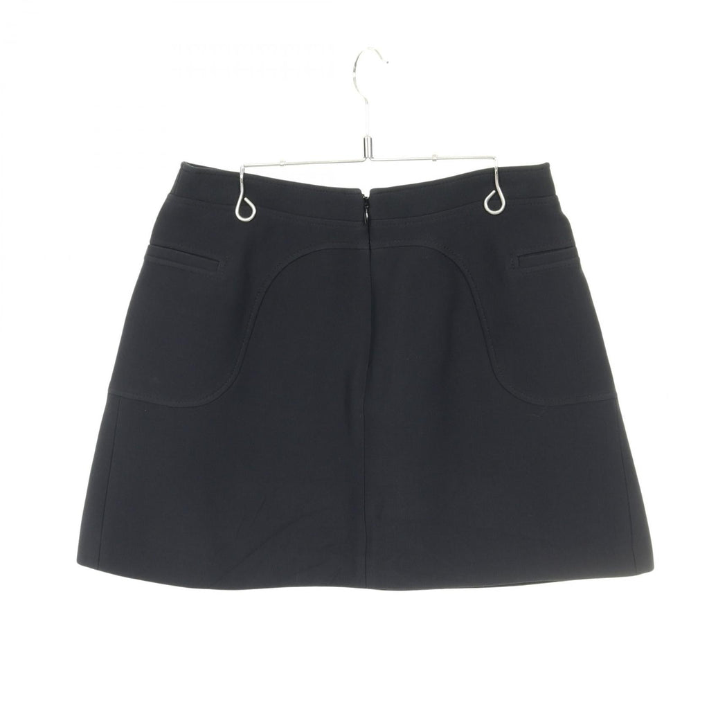 Christian Dior CD Buckle Wool Silk Skirt